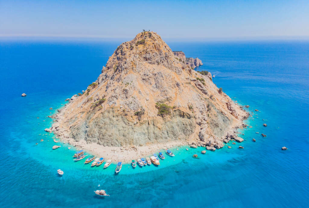 Antalya,Adrasan,Suluada,Island,Drone